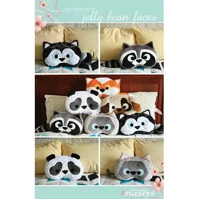 Puffy Pillow Pattern, Jelly Bean Faces